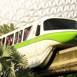 Monorail over by Living Seas