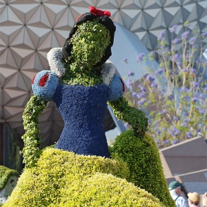 Snow White topiary