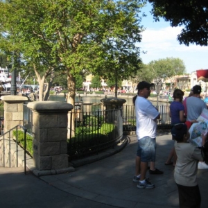 Fantasmic area before the show