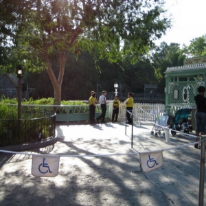 Fantasmic area before the show