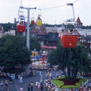 Disney Skyway over Fantasyland