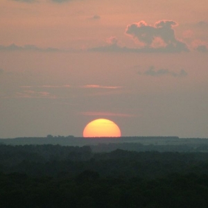 Sunset from the Top of the World Lounge