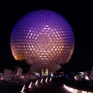 Spaceship Earth at Night