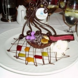 Warm Chocolate Banana Tart