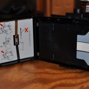 inside the Polaroid back