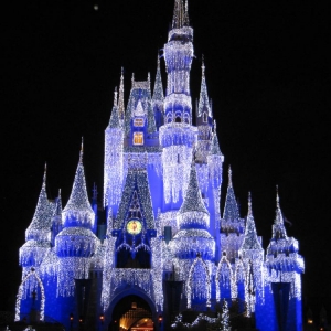 Taken from our Contemporary balcony of Cinderella's castle during December.