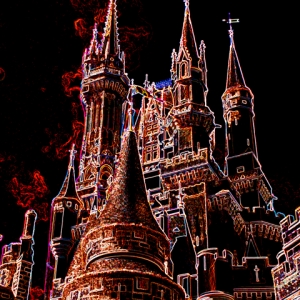 0 Cinderella Castle Close-up