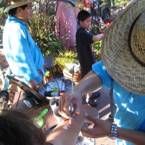 Getting tattooed at Disneyland