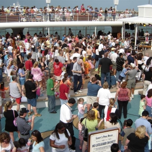 Goofy Pool Covered for Sail Away Party