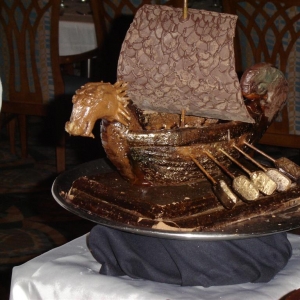 Chocolate Viking Ship