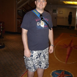 Steve ready for Castaway Cay