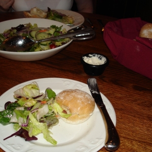 Salad and Rolls