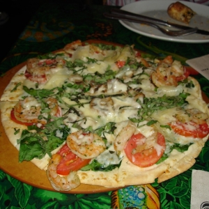 Roasted Shrimp Pizza