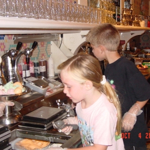 Kyle and Samantha Making thier own Kitchen Sink