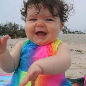 baby on the beach