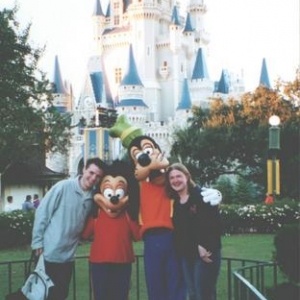 Joining the kids for photo
