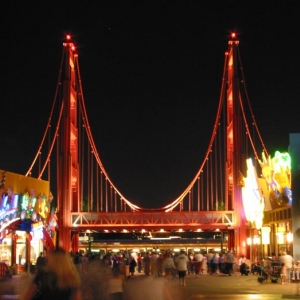 DCA Bridge at Night