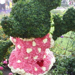 Minnie and 'hidden' Mickey