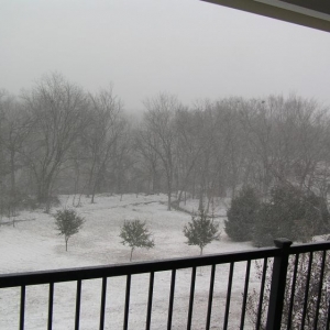 Christmas Eve snow in Texas
