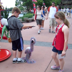 Peyton and Emma in World Showcase