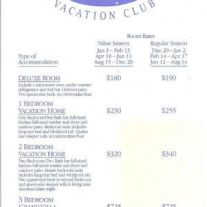 1993 OKW Room Rates