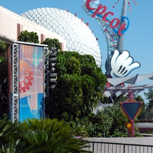 Epcot Signage on Spaceship Earth