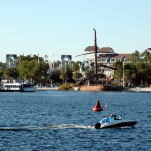 Beach Club and Crescent Lake