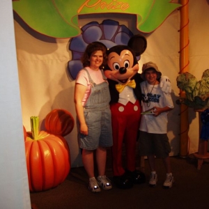 With Mickey on our first visit in 2004