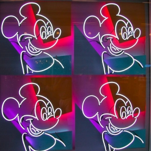 4 neon mickies