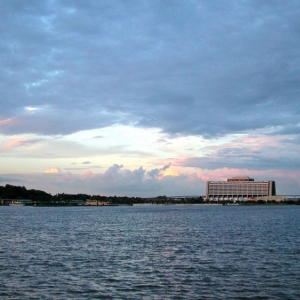 view of the CR from the water