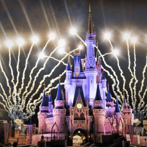 fireworks over the castle