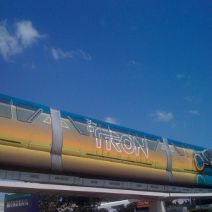 Tron Monorail at Disney