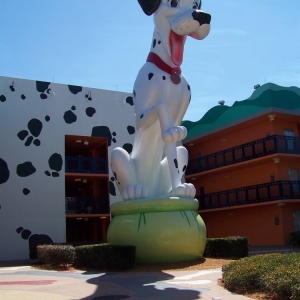 Dalmation guarding our door =)