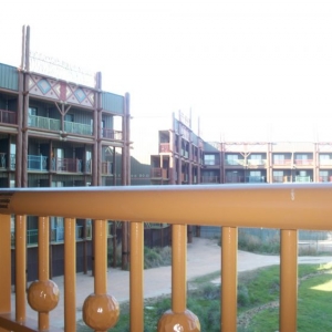 Balcony of savanna view room