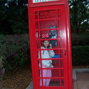 Emma chatting it up in the UK