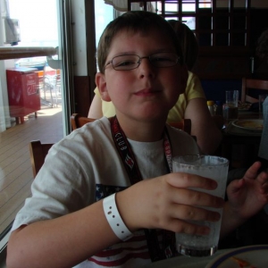 Shane at lunch.