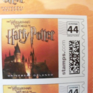 Close up of castle stamp