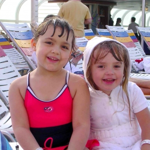 Sophie and Kaitlyn on Deck 9