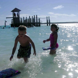 Sophie and William at Castaway Cay