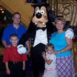 Our family with Goofy
