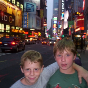 Jon&Erich Time Sq July '04