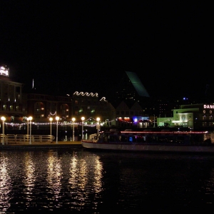 Boardwalk at night