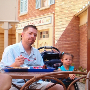 Daddy w/ Belle in Paris