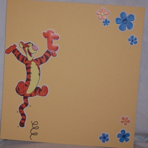 Tigger scrapbook page