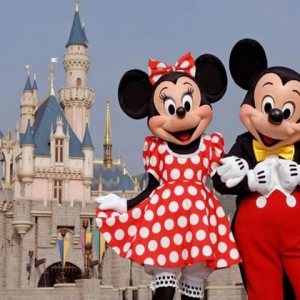 Minnie and Mickey Mouse