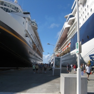 Dueling ships! Magic VS Eurodam