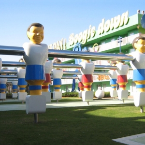 Giant Fooseball Players at Pop Century