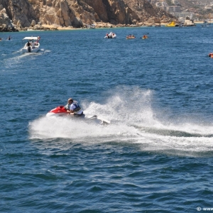 Jet skiing in Cabo San Lucas