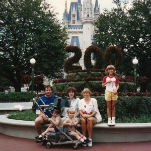 1987 With Mom, Uncle, Aunt, and Two Cousins