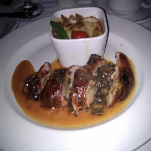 Pork tenderloin at Bistro de Paris